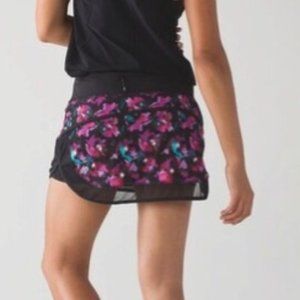 Lulu Lemon floral atheltic mini skirt. Size 2.
